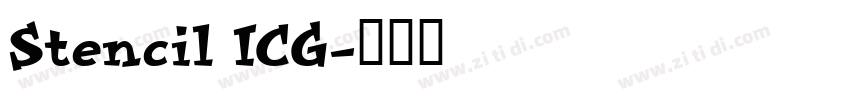 Stencil ICG字体转换